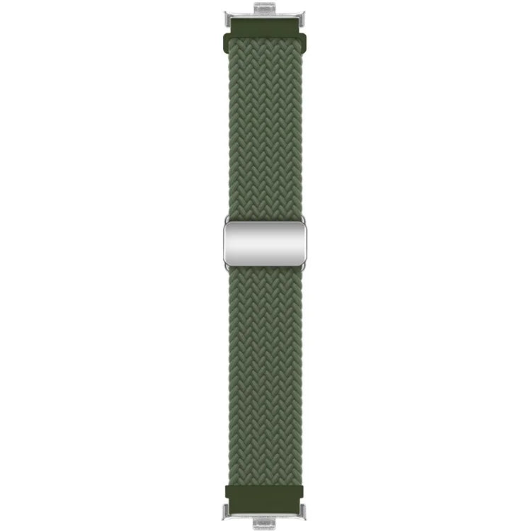 For Xiaomi Smart Band 8 Pro / Redmi Watch 4 Loop Strap Magnetic Buckle Woven Watch Band