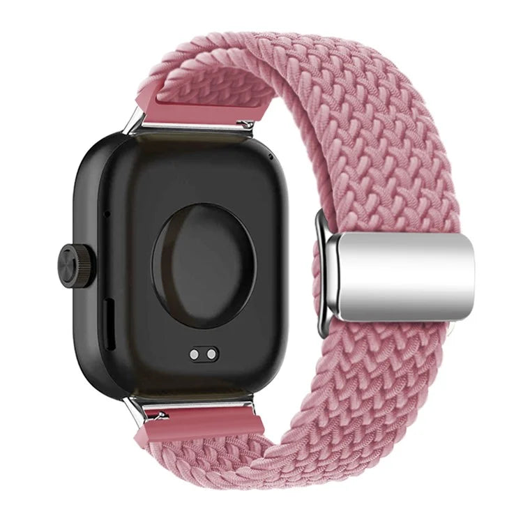 For Xiaomi Smart Band 8 Pro / Redmi Watch 4 Loop Strap Magnetic Buckle Woven Watch Band