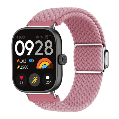 For Xiaomi Smart Band 8 Pro / Redmi Watch 4 Loop Strap Magnetic Buckle Woven Watch Band