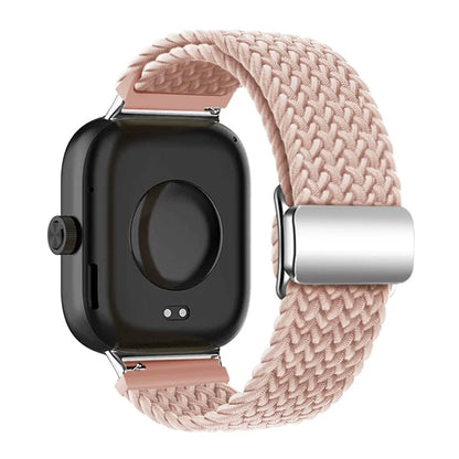 For Xiaomi Smart Band 8 Pro / Redmi Watch 4 Loop Strap Magnetic Buckle Woven Watch Band