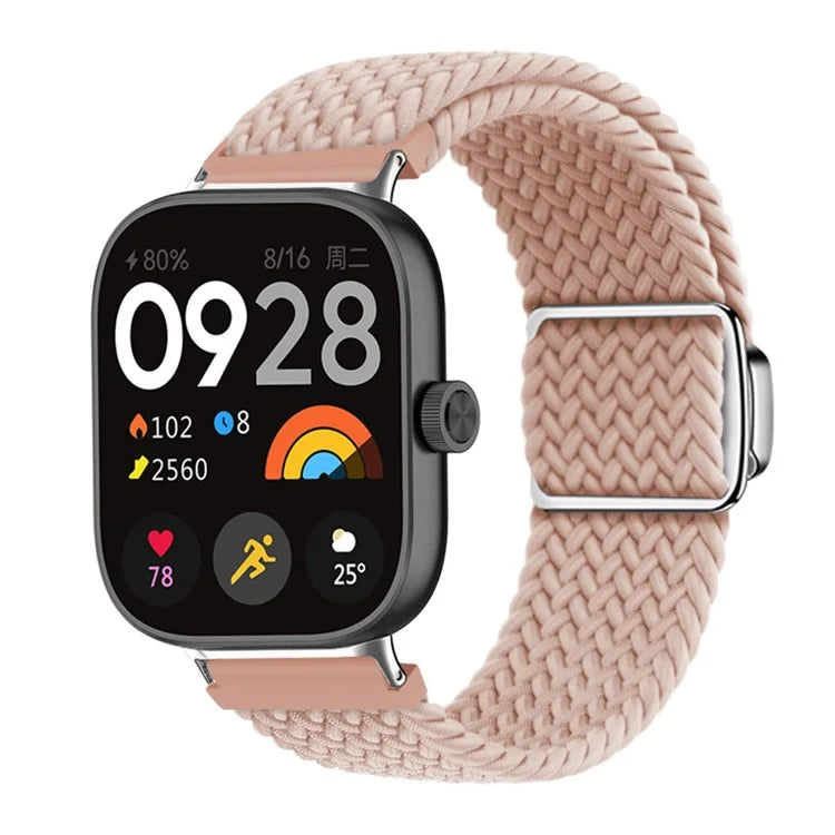 For Xiaomi Smart Band 8 Pro / Redmi Watch 4 Loop Strap Magnetic Buckle Woven Watch Band