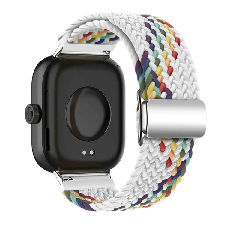 For Xiaomi Smart Band 8 Pro / Redmi Watch 4 Loop Strap Magnetic Buckle Woven Watch Band