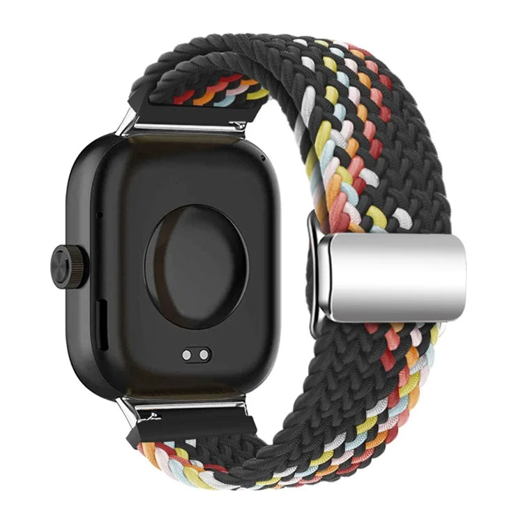 For Xiaomi Smart Band 8 Pro / Redmi Watch 4 Loop Strap Magnetic Buckle Woven Watch Band