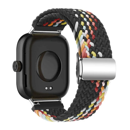 For Xiaomi Smart Band 8 Pro / Redmi Watch 4 Loop Strap Magnetic Buckle Woven Watch Band