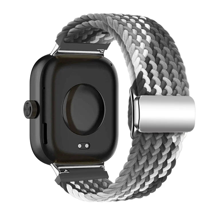 For Xiaomi Smart Band 8 Pro / Redmi Watch 4 Loop Strap Magnetic Buckle Woven Watch Band