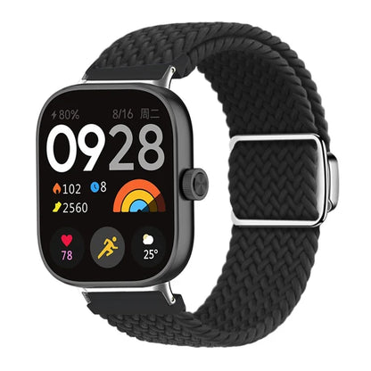 For Xiaomi Smart Band 8 Pro / Redmi Watch 4 Loop Strap Magnetic Buckle Woven Watch Band