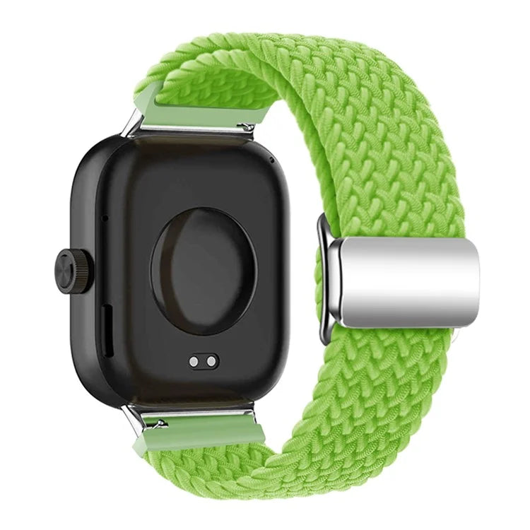 For Xiaomi Smart Band 8 Pro / Redmi Watch 4 Loop Strap Magnetic Buckle Woven Watch Band