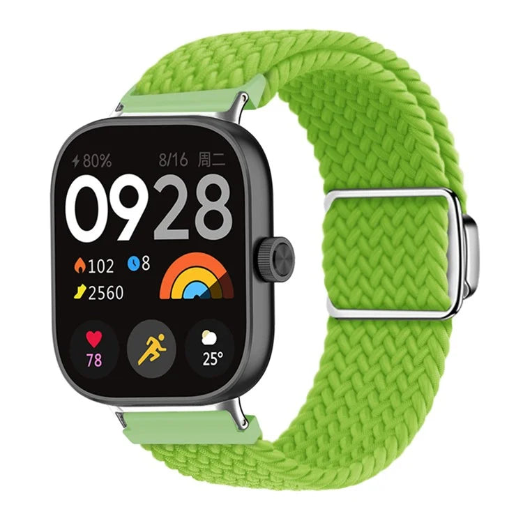 For Xiaomi Smart Band 8 Pro / Redmi Watch 4 Loop Strap Magnetic Buckle Woven Watch Band