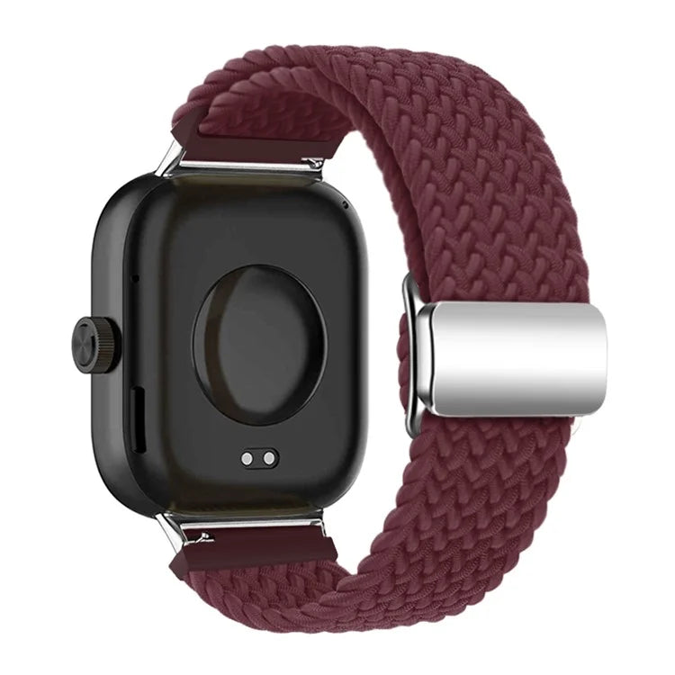 For Xiaomi Smart Band 8 Pro / Redmi Watch 4 Loop Strap Magnetic Buckle Woven Watch Band