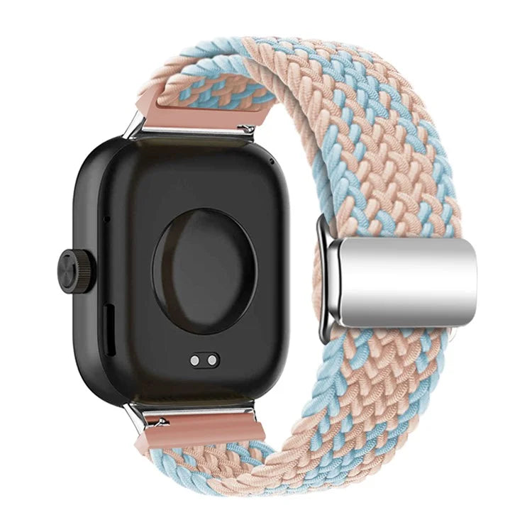 For Xiaomi Smart Band 8 Pro / Redmi Watch 4 Loop Strap Magnetic Buckle Woven Watch Band