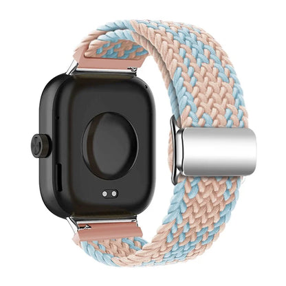 For Xiaomi Smart Band 8 Pro / Redmi Watch 4 Loop Strap Magnetic Buckle Woven Watch Band