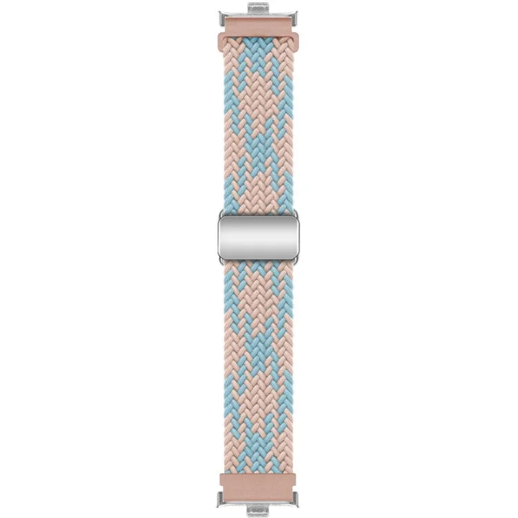 For Xiaomi Smart Band 8 Pro / Redmi Watch 4 Loop Strap Magnetic Buckle Woven Watch Band