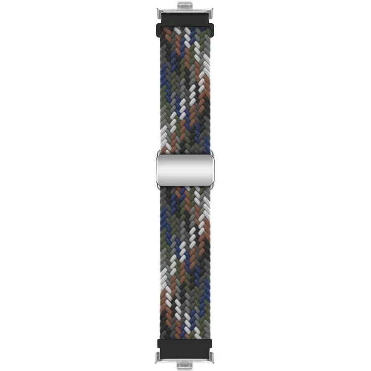 For Xiaomi Smart Band 8 Pro / Redmi Watch 4 Loop Strap Magnetic Buckle Woven Watch Band