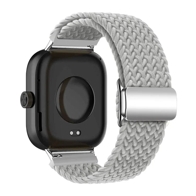 For Xiaomi Smart Band 8 Pro / Redmi Watch 4 Loop Strap Magnetic Buckle Woven Watch Band