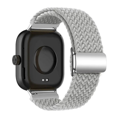 For Xiaomi Smart Band 8 Pro / Redmi Watch 4 Loop Strap Magnetic Buckle Woven Watch Band