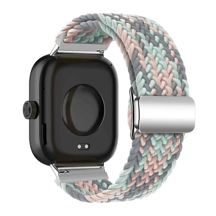 For Xiaomi Smart Band 8 Pro / Redmi Watch 4 Loop Strap Magnetic Buckle Woven Watch Band