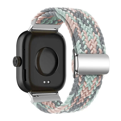 For Xiaomi Smart Band 8 Pro / Redmi Watch 4 Loop Strap Magnetic Buckle Woven Watch Band