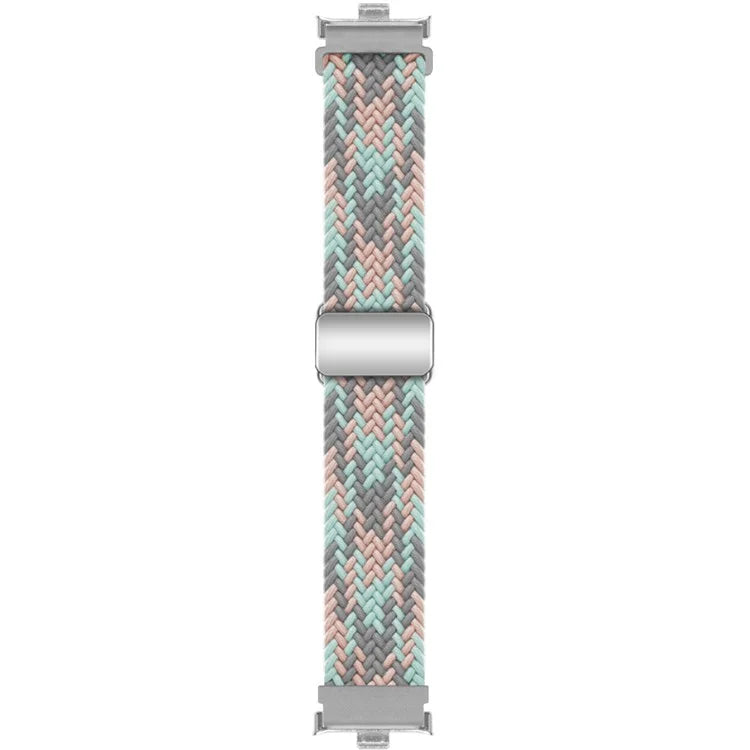 For Xiaomi Smart Band 8 Pro / Redmi Watch 4 Loop Strap Magnetic Buckle Woven Watch Band