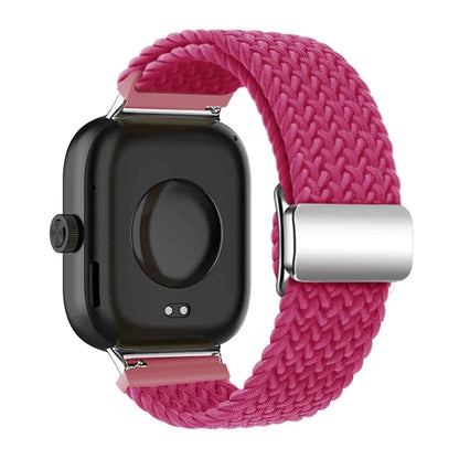 For Xiaomi Smart Band 8 Pro / Redmi Watch 4 Loop Strap Magnetic Buckle Woven Watch Band