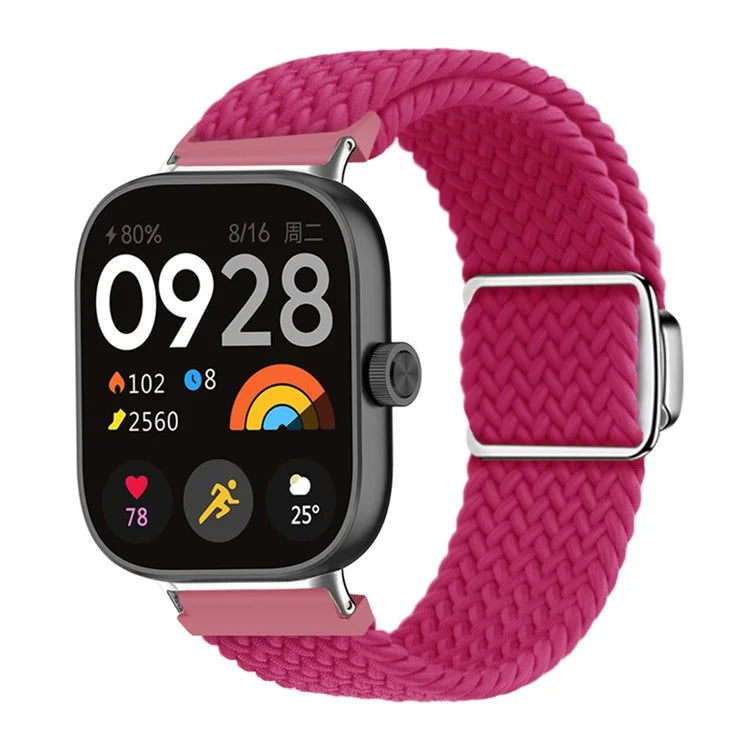 For Xiaomi Smart Band 8 Pro / Redmi Watch 4 Loop Strap Magnetic Buckle Woven Watch Band
