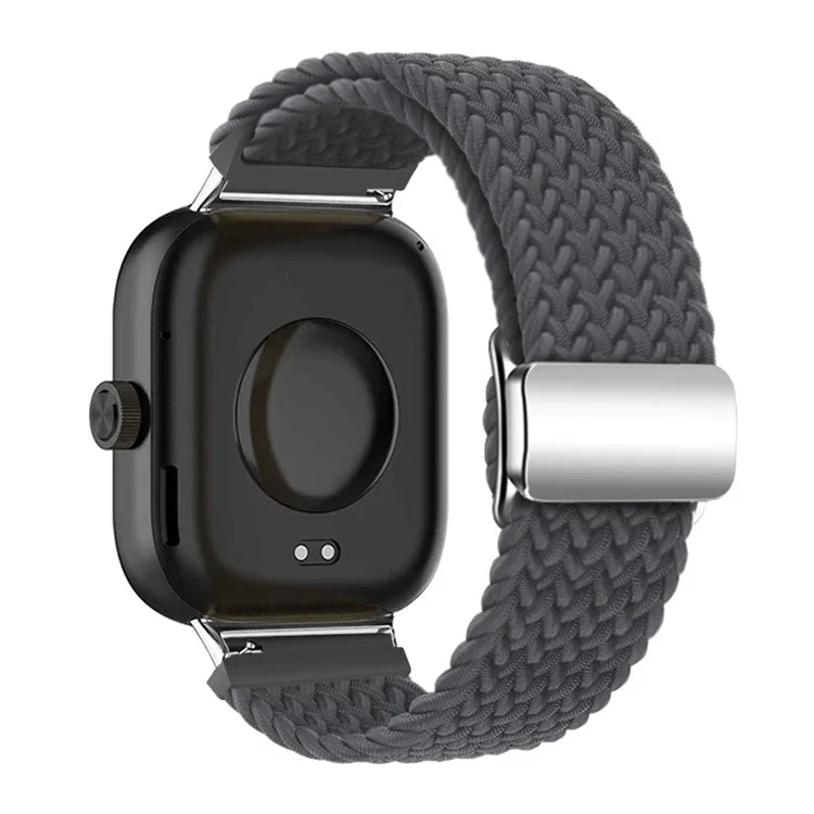 For Xiaomi Smart Band 8 Pro / Redmi Watch 4 Loop Strap Magnetic Buckle Woven Watch Band