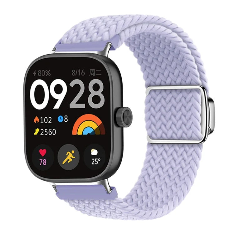 For Xiaomi Smart Band 8 Pro / Redmi Watch 4 Loop Strap Magnetic Buckle Woven Watch Band