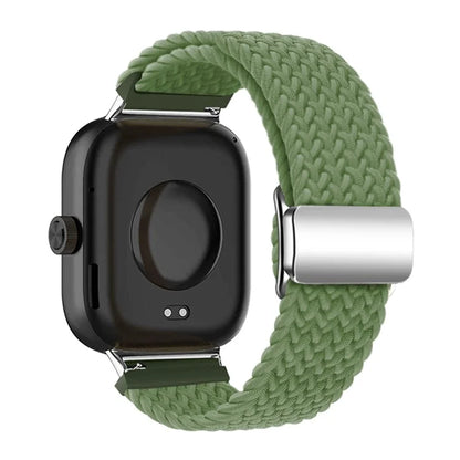 For Xiaomi Smart Band 8 Pro / Redmi Watch 4 Loop Strap Magnetic Buckle Woven Watch Band