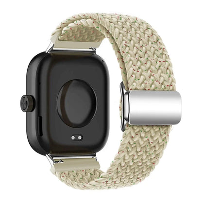 For Xiaomi Smart Band 8 Pro / Redmi Watch 4 Loop Strap Magnetic Buckle Woven Watch Band