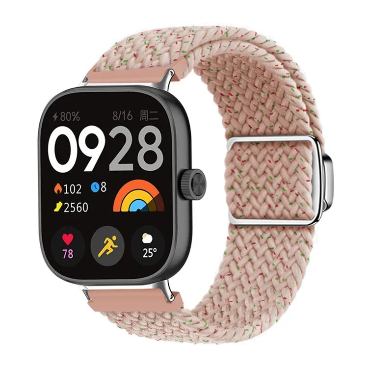 For Xiaomi Smart Band 8 Pro / Redmi Watch 4 Loop Strap Magnetic Buckle Woven Watch Band