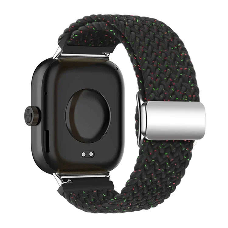 For Xiaomi Smart Band 8 Pro / Redmi Watch 4 Loop Strap Magnetic Buckle Woven Watch Band