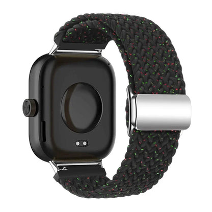 For Xiaomi Smart Band 8 Pro / Redmi Watch 4 Loop Strap Magnetic Buckle Woven Watch Band