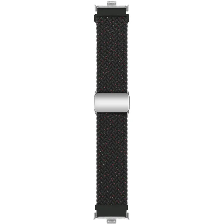 For Xiaomi Smart Band 8 Pro / Redmi Watch 4 Loop Strap Magnetic Buckle Woven Watch Band