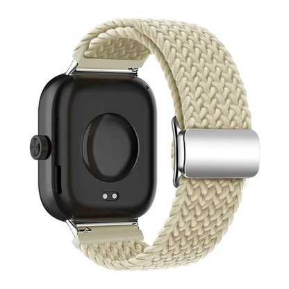 For Xiaomi Smart Band 8 Pro / Redmi Watch 4 Loop Strap Magnetic Buckle Woven Watch Band