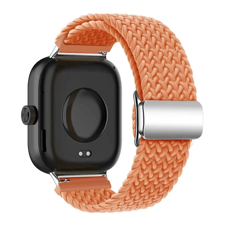 For Xiaomi Smart Band 8 Pro / Redmi Watch 4 Loop Strap Magnetic Buckle Woven Watch Band