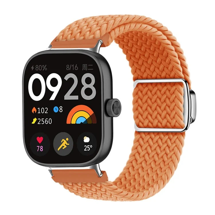 For Xiaomi Smart Band 8 Pro / Redmi Watch 4 Loop Strap Magnetic Buckle Woven Watch Band