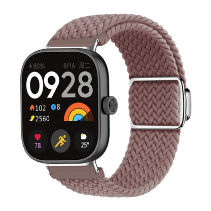 For Xiaomi Smart Band 8 Pro / Redmi Watch 4 Strap Magnetic Buckle Woven Loop Watch Band