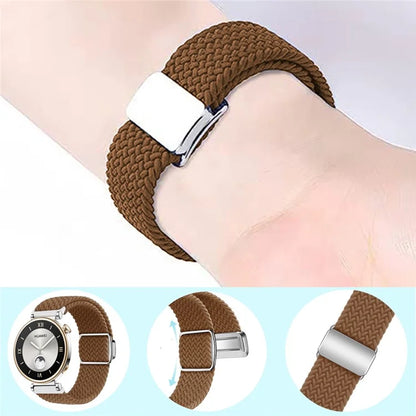 For Xiaomi Smart Band 8 Pro / Redmi Watch 4 Strap Magnetic Buckle Woven Loop Watch Band
