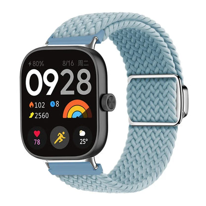 For Xiaomi Smart Band 8 Pro / Redmi Watch 4 Strap Magnetic Buckle Woven Loop Watch Band