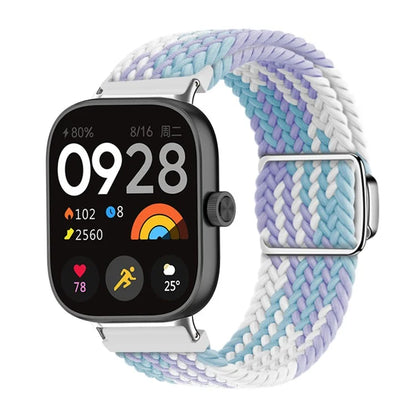 For Xiaomi Smart Band 8 Pro / Redmi Watch 4 Strap Magnetic Buckle Woven Loop Watch Band
