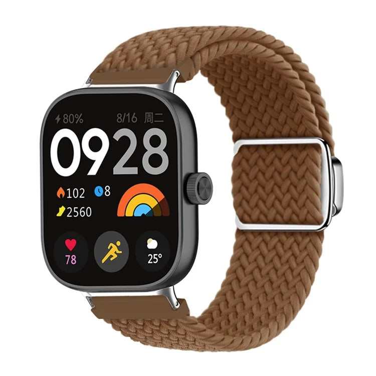 For Xiaomi Smart Band 8 Pro / Redmi Watch 4 Strap Magnetic Buckle Woven Loop Watch Band