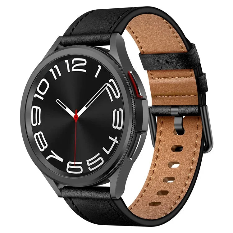For Huawei Watch GT 3 42mm / GT 3 Pro 43mm Top Layer Cowhide Adjustable Wrist Band 20mm Watch Strap