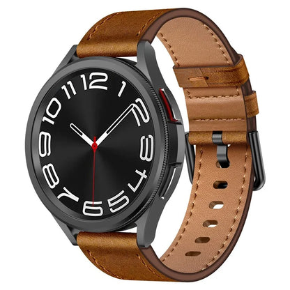 For Huawei Watch GT 3 42mm / GT 3 Pro 43mm Top Layer Cowhide Adjustable Wrist Band 20mm Watch Strap