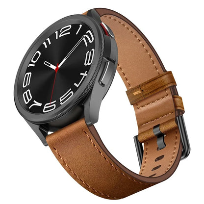 For Huawei Watch GT 3 42mm / GT 3 Pro 43mm Top Layer Cowhide Adjustable Wrist Band 20mm Watch Strap