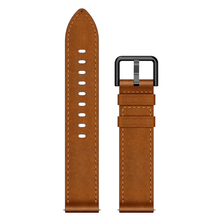For Huawei Watch GT 3 42mm / GT 3 Pro 43mm Top Layer Cowhide Adjustable Wrist Band 20mm Watch Strap