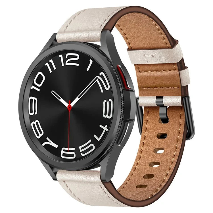 For Huawei Watch GT 3 42mm / GT 3 Pro 43mm Top Layer Cowhide Adjustable Wrist Band 20mm Watch Strap