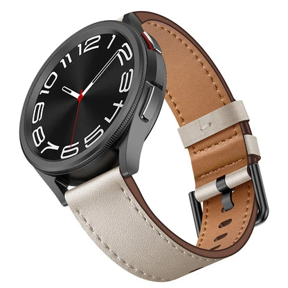 For Huawei Watch GT 3 42mm / GT 3 Pro 43mm Top Layer Cowhide Adjustable Wrist Band 20mm Watch Strap
