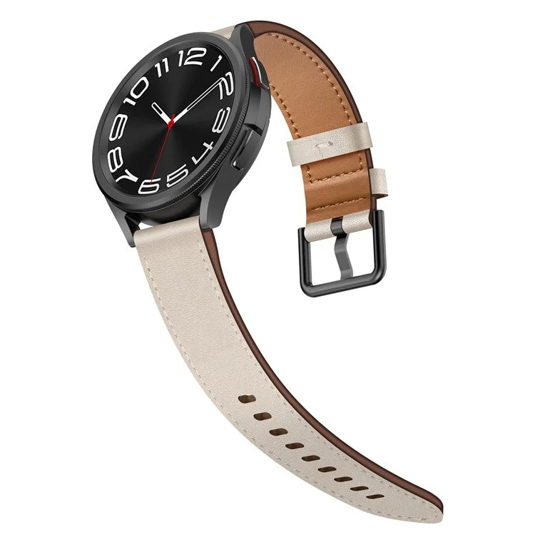 For Huawei Watch GT 3 42mm / GT 3 Pro 43mm Top Layer Cowhide Adjustable Wrist Band 20mm Watch Strap