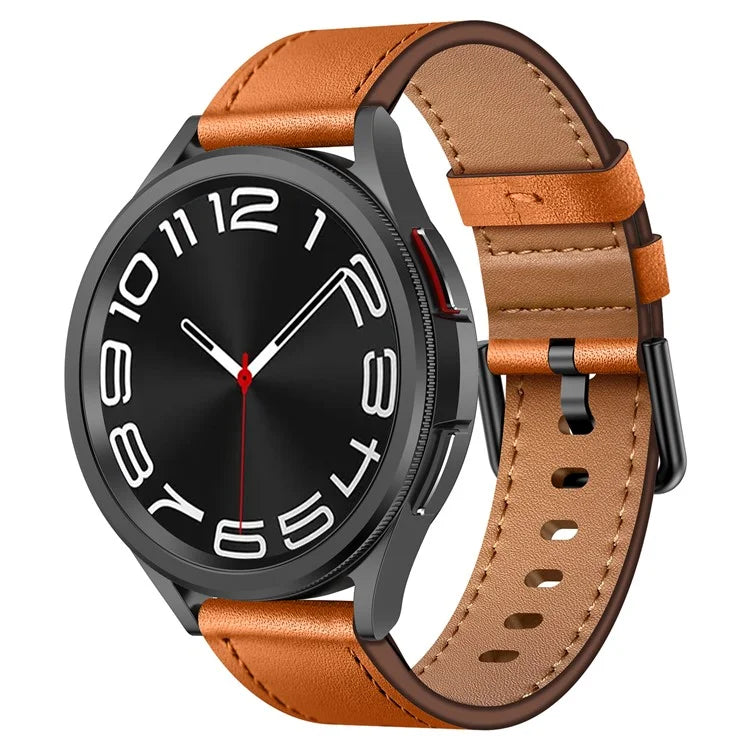 For Huawei Watch GT 3 42mm / GT 3 Pro 43mm Top Layer Cowhide Adjustable Wrist Band 20mm Watch Strap