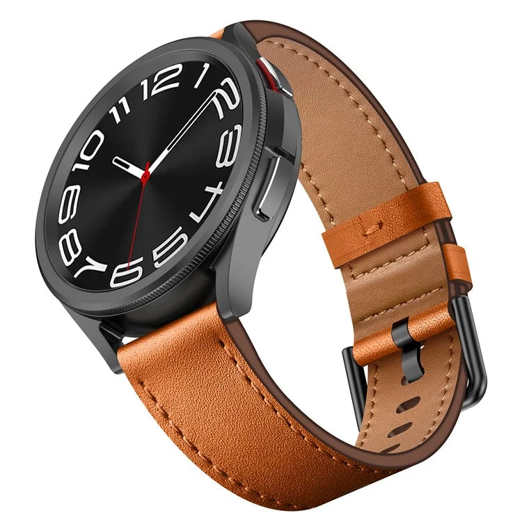 For Huawei Watch GT 3 42mm / GT 3 Pro 43mm Top Layer Cowhide Adjustable Wrist Band 20mm Watch Strap