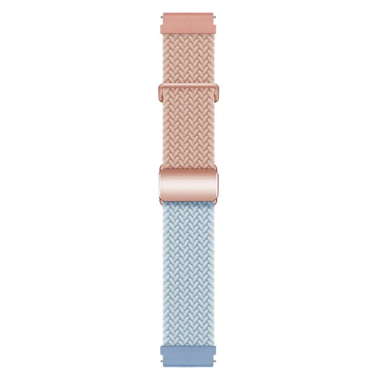 For Huawei Watch GT 3 42mm / GT 3 Pro 43mm Universal 20mm Watch Strap Magnetic Buckle Woven Wrist Band